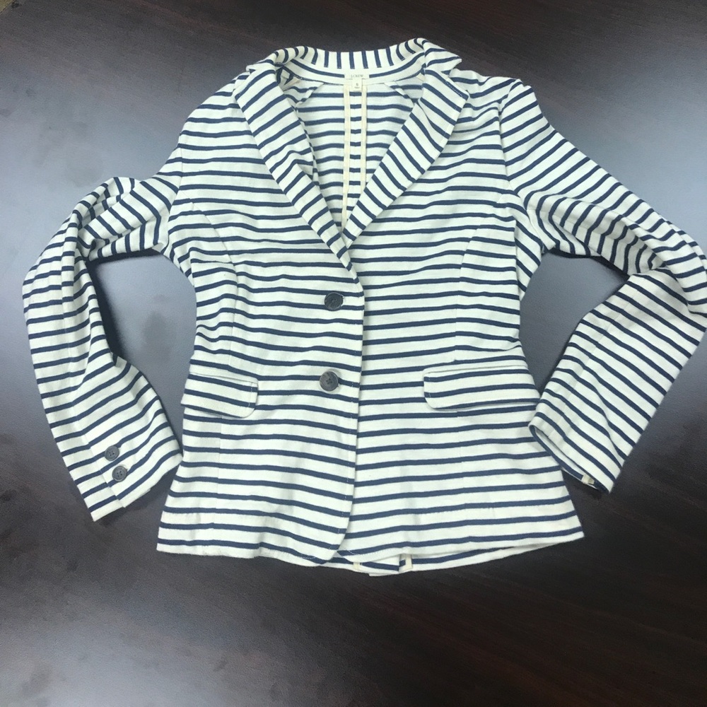 J Crew striped blazer. Size small.