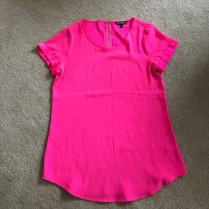 Fuchsia Silky Short-Sleeve Tee