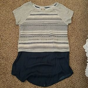 Dolan Anthropologie Striped Tunic Top