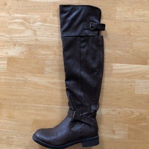 SALE SALE SALE Over the knee faux leather boots