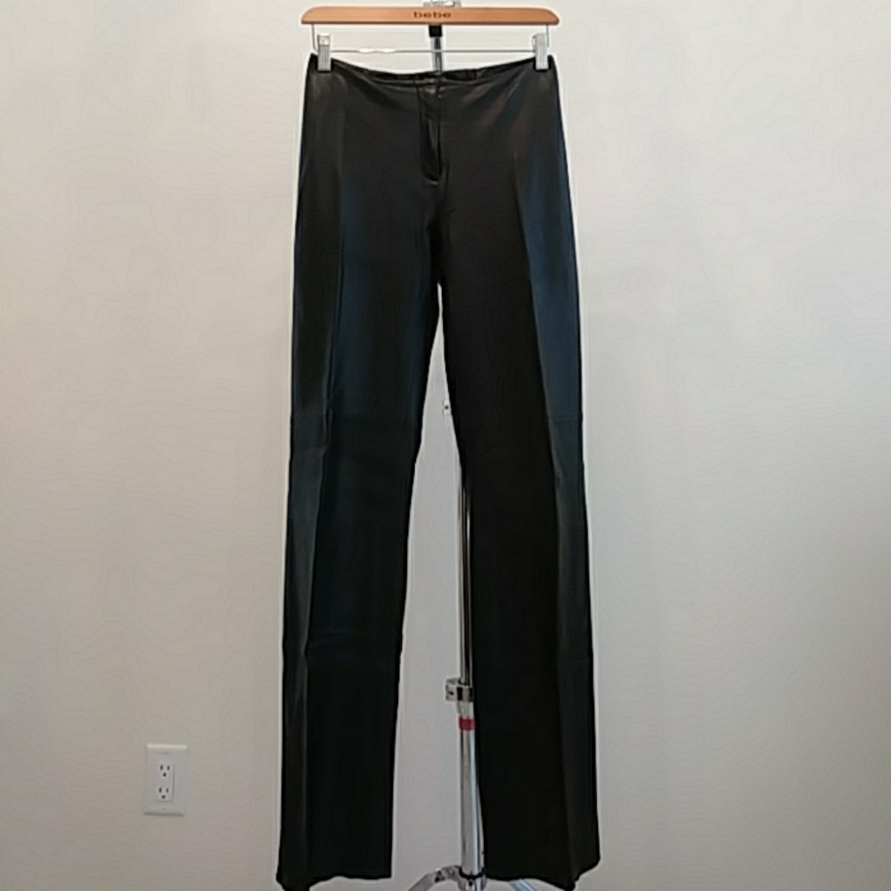 bebe Lamb Skin Leather Pants