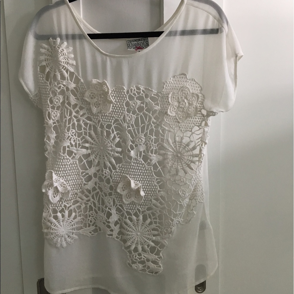 Yoana Barashci white blouse