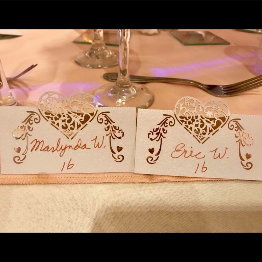 180 Guest name placement cards