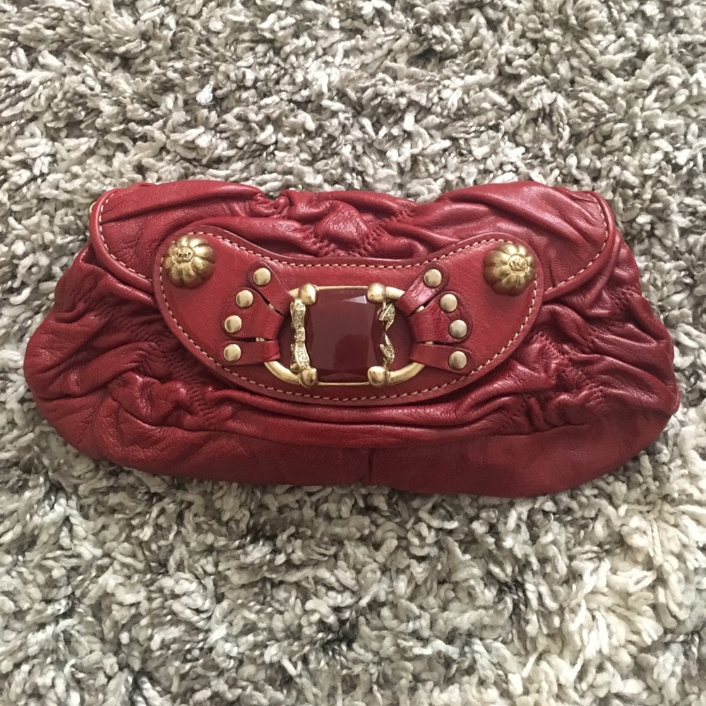 Deep red/burgundy Juicy Couture clutch