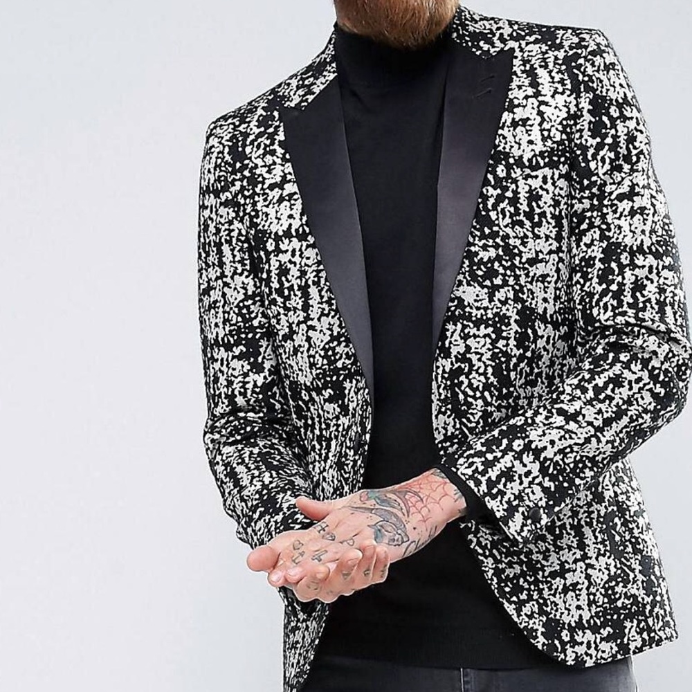 ASOS Black and Gold Blazer