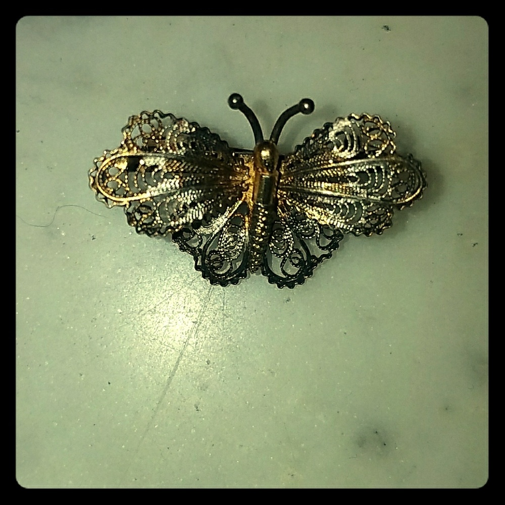 Vintage butterfly pin