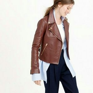 J Crew collection leather jacket-nwot