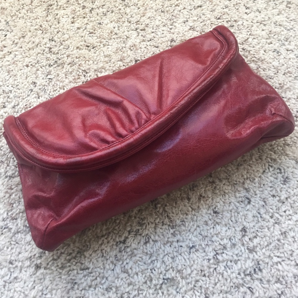 Hobo International Red Leather Clutch - NWT