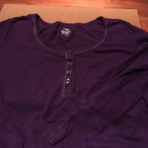 Long sleeve purple top