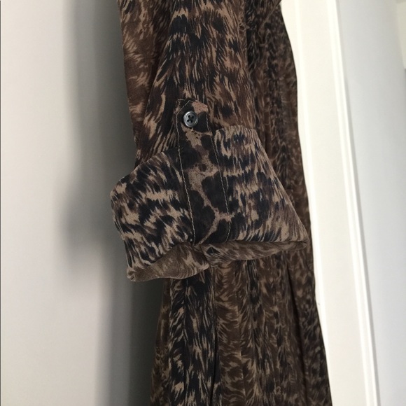 Elie Tahari leopard print ruffle dress - Picture 5 of 8