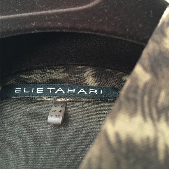 Elie Tahari leopard print ruffle dress - Picture 7 of 8