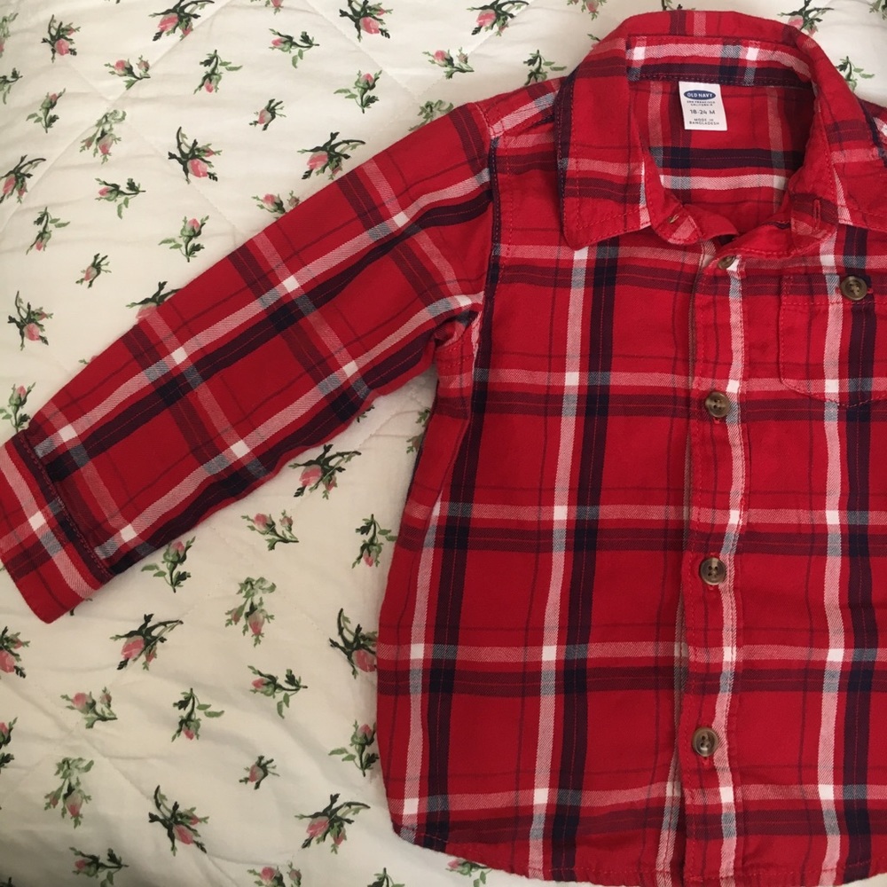 Toddler Plaid Button Up Shirt