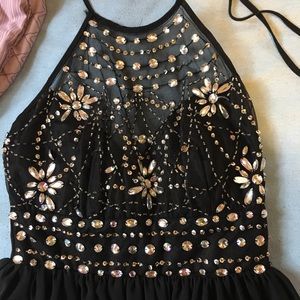 Sparkly black homecoming dress