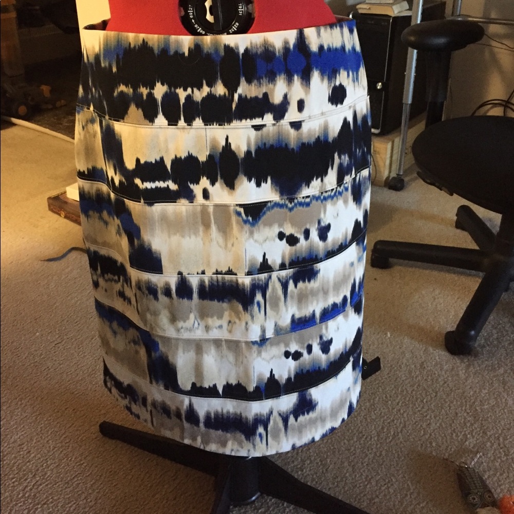 Funky blue and white skirt by Alfani