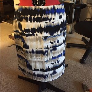 Funky blue and white skirt by Alfani