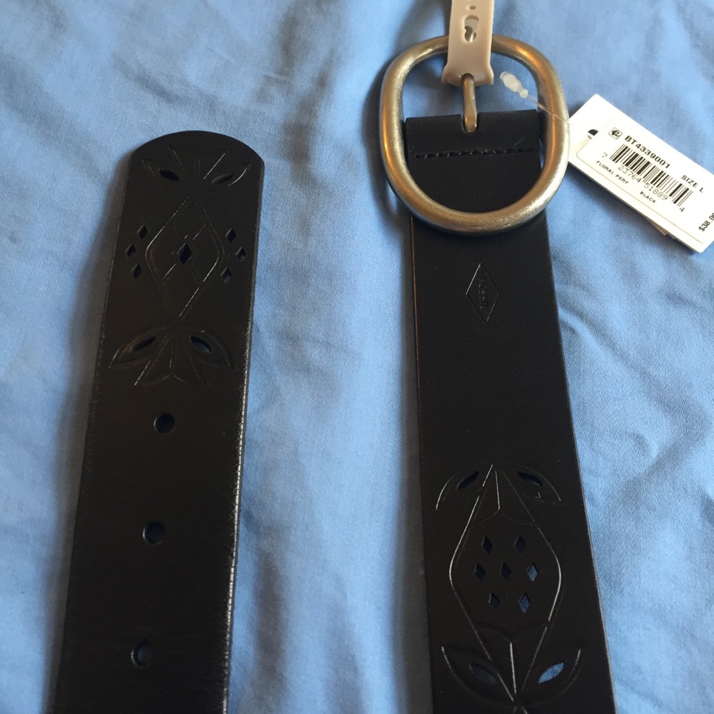 NWT Black Fossil Belt