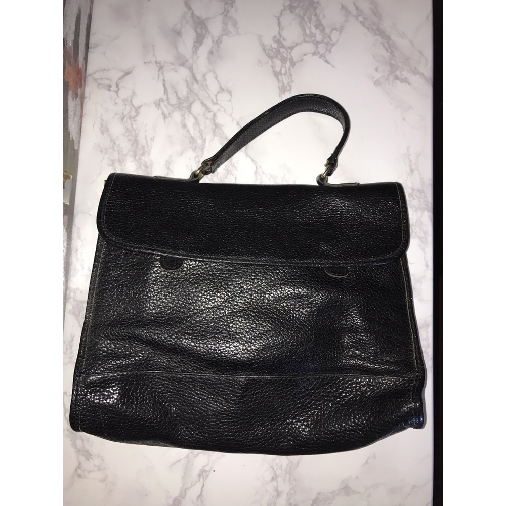 ❌SOLD❌ Black Leather Satchel Type Bag