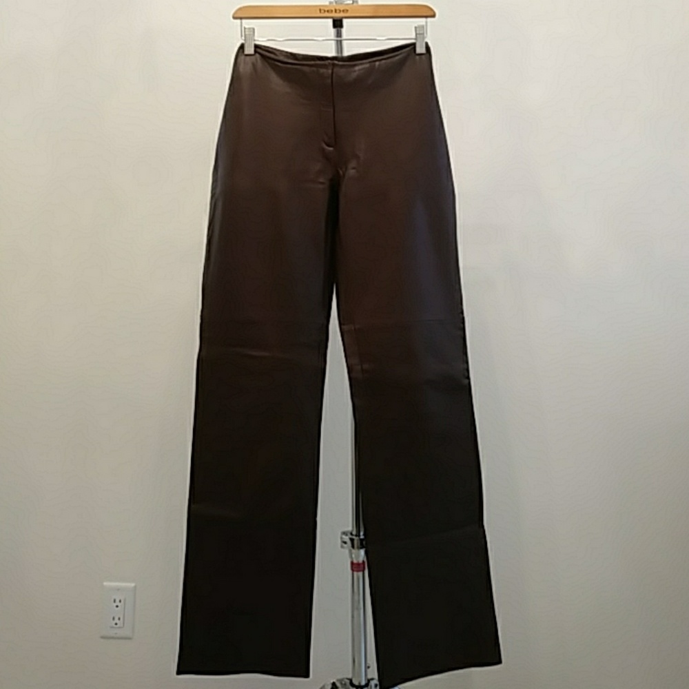 bebe Soft Leather Pants NWOT