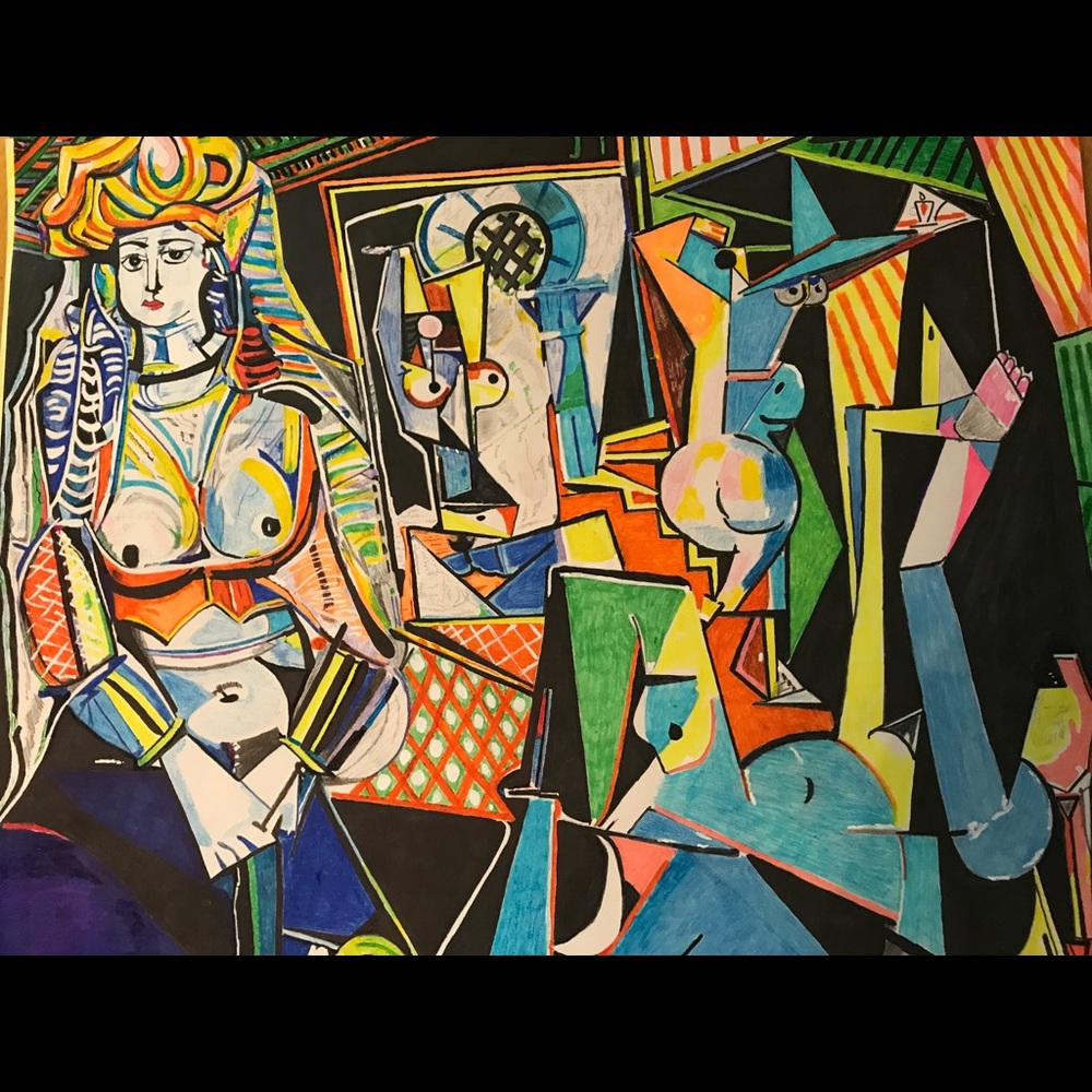 Picasso Reproduction (Freehand) by Merlin Iman