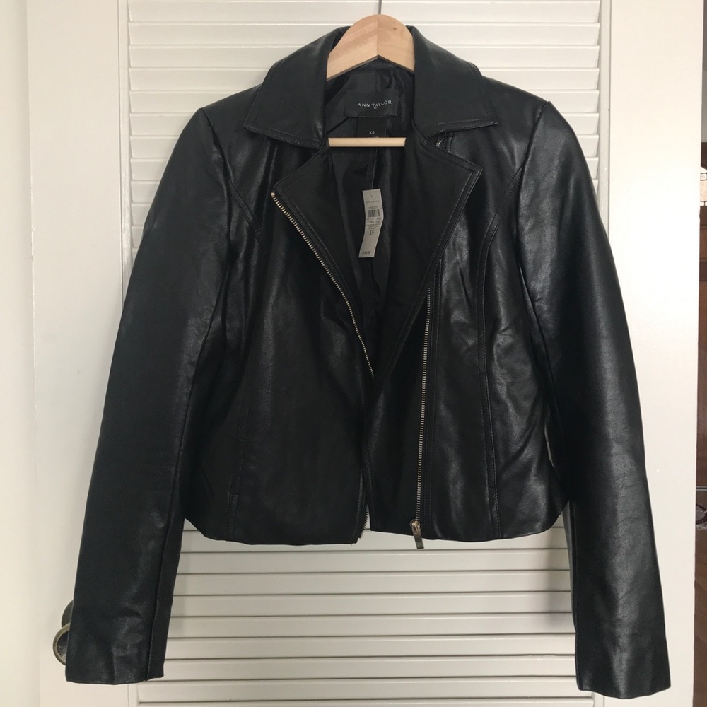 🔥FLASH SALE✨NWT Ann Taylor Leather Moro Jacket XS