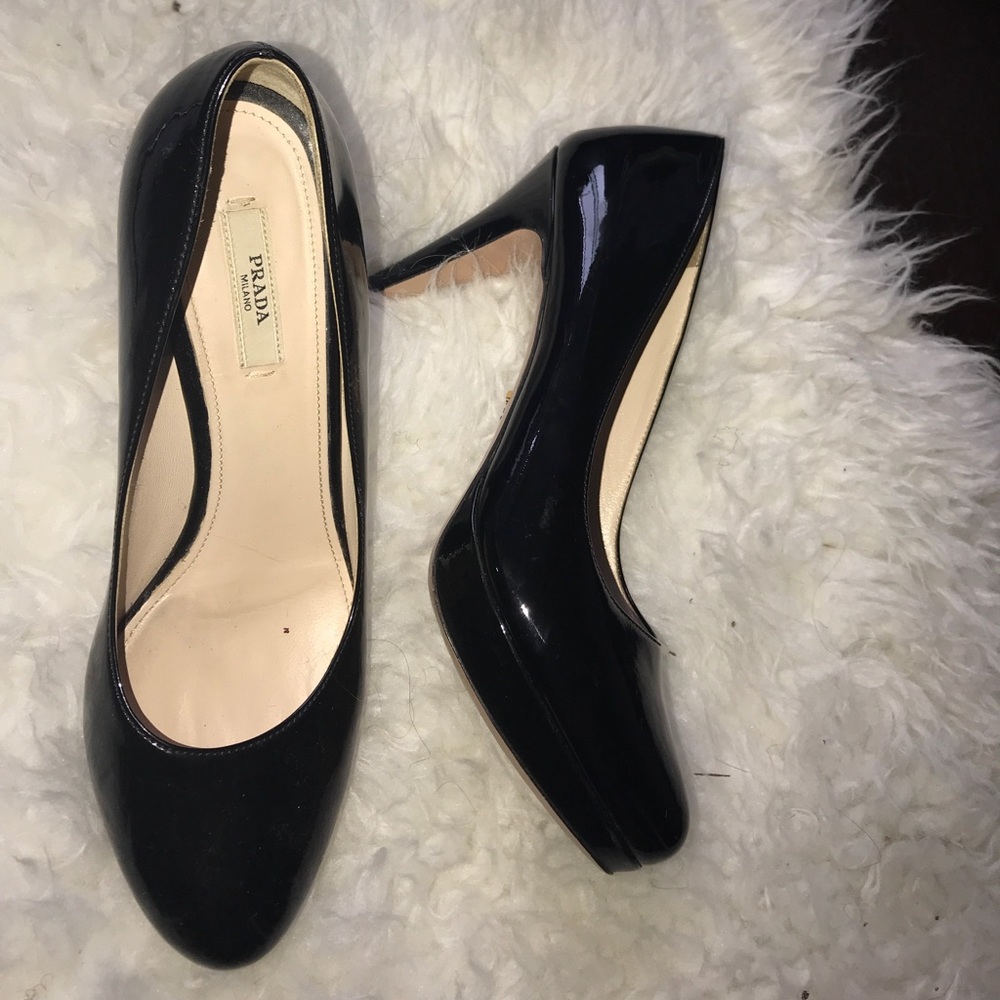Authentic Patent Leather Prada Pumps