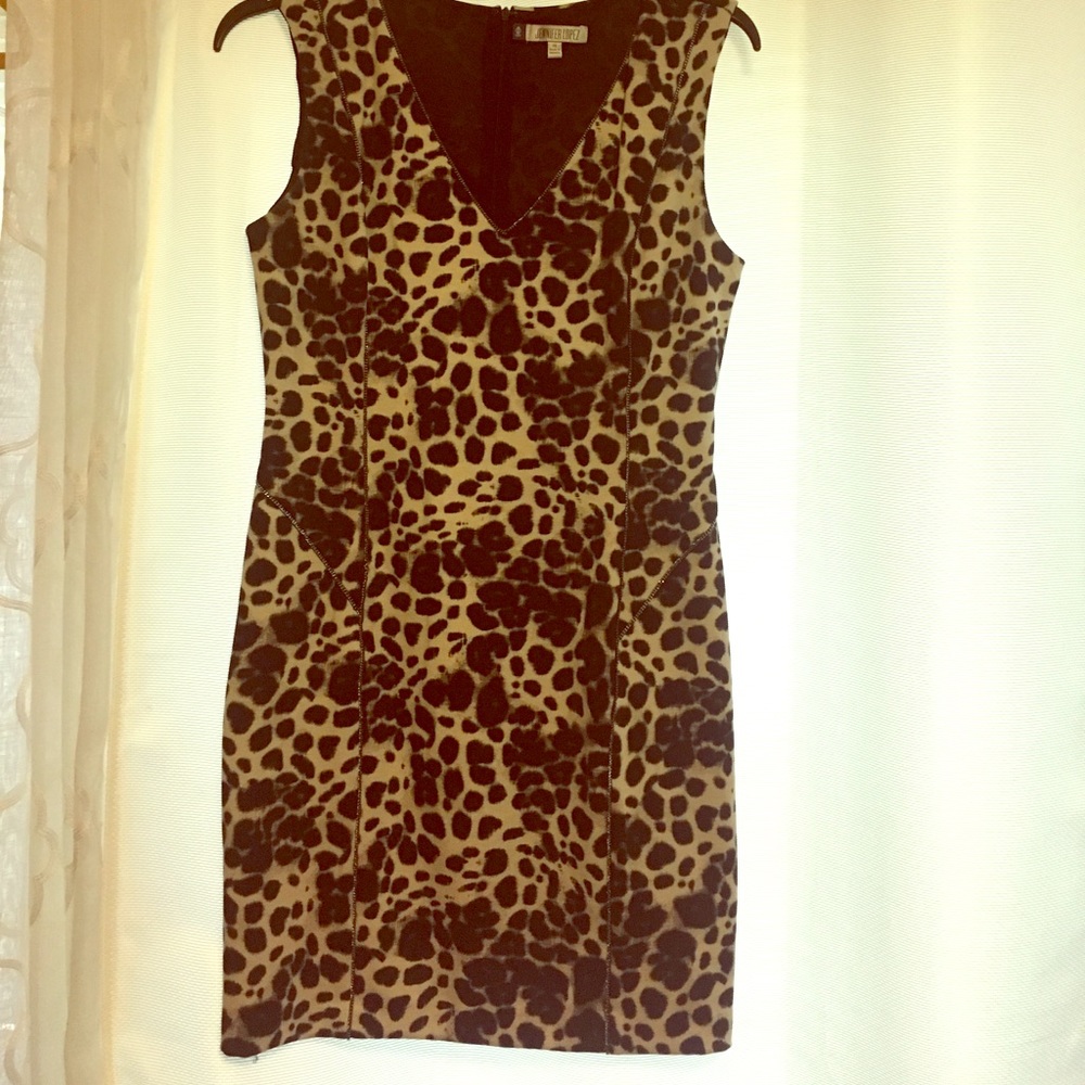 Leopard print Jennifer Lopez dress. Size 14
