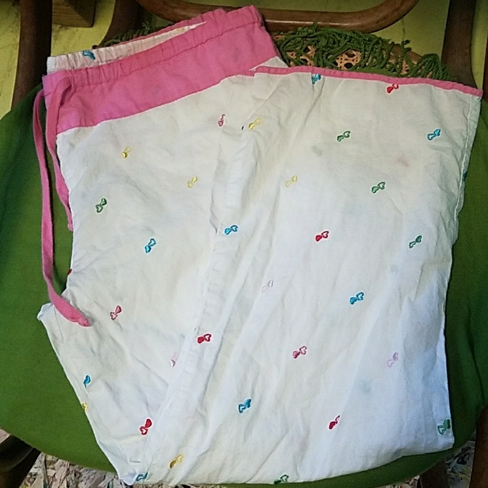 Victoria's Secret Pink Heart Pajama Pants