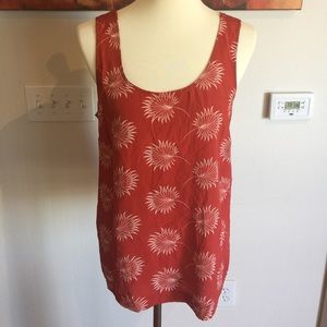 Madewell silk tank blouse