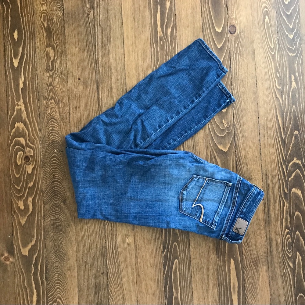 Size 4 skinny stretch American eagle jeans X long