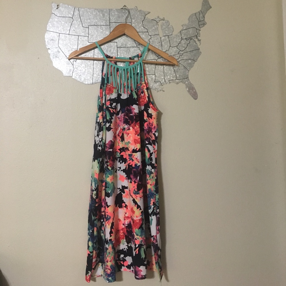 Floral Halter Dress