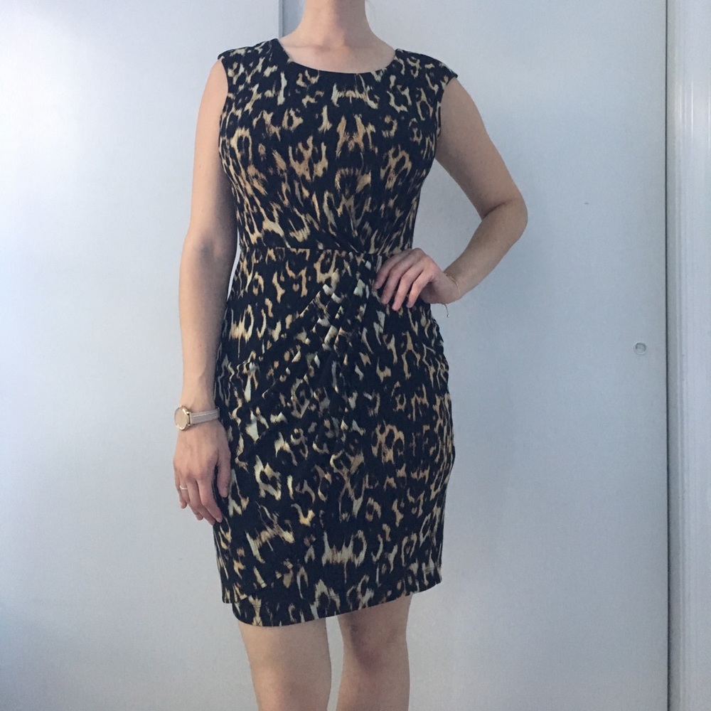 Calvin Klein leopard print dress