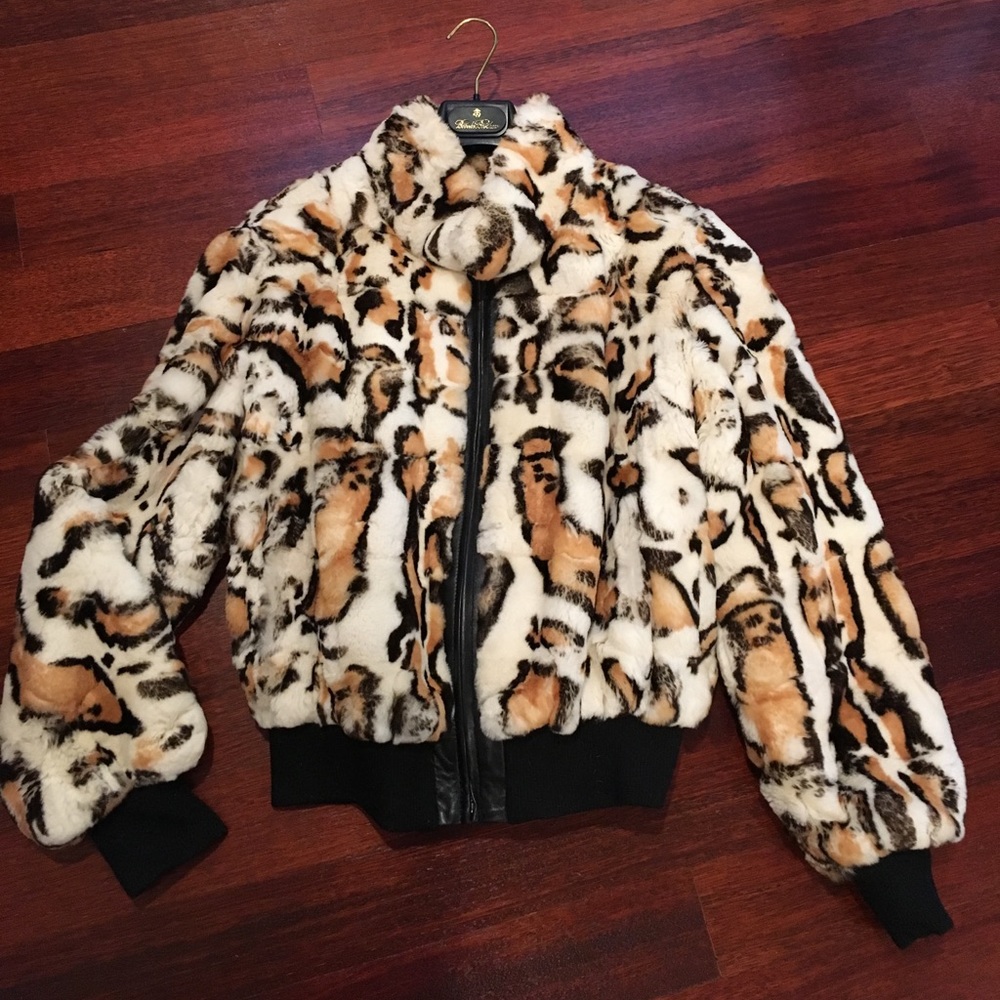 Real fur jacket