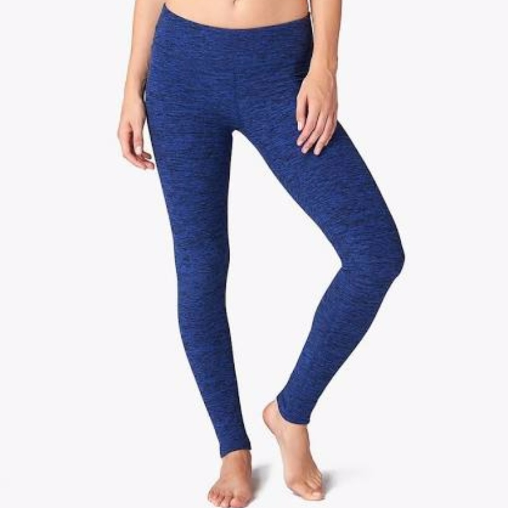 Beyond Yoga Black/Blue Spacedye Essential Legging