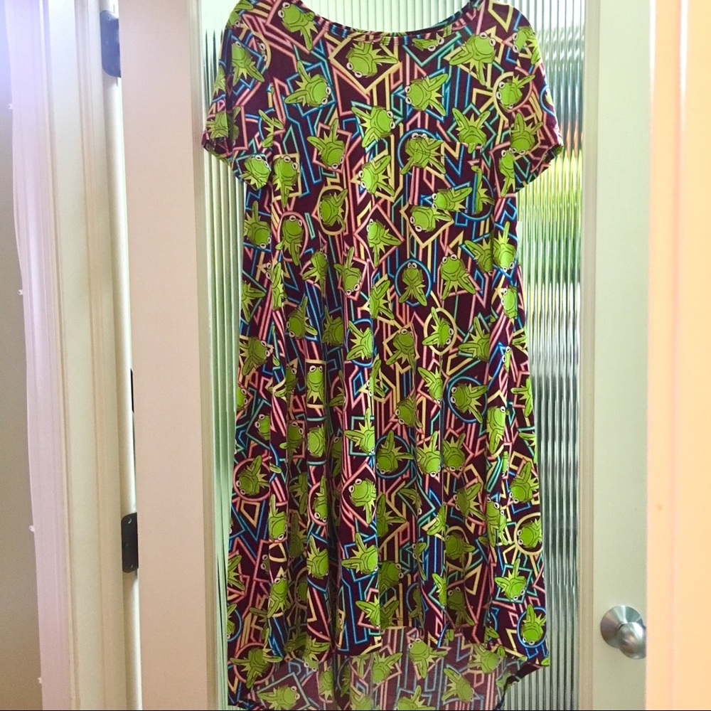 Lularoe Carly Disney Kermit the frog BNWT M