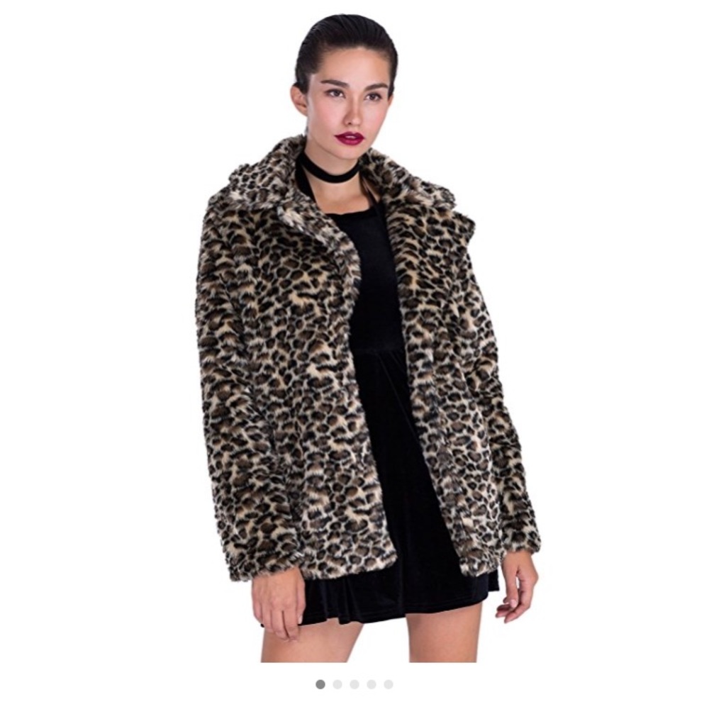 Leopard fur coat