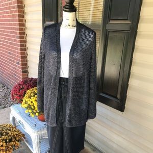 Chico's long open front sweater