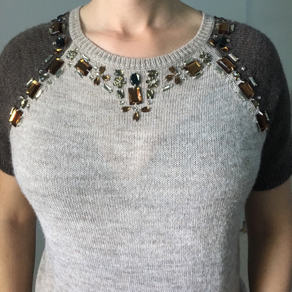 J Crew jeweled sweater
