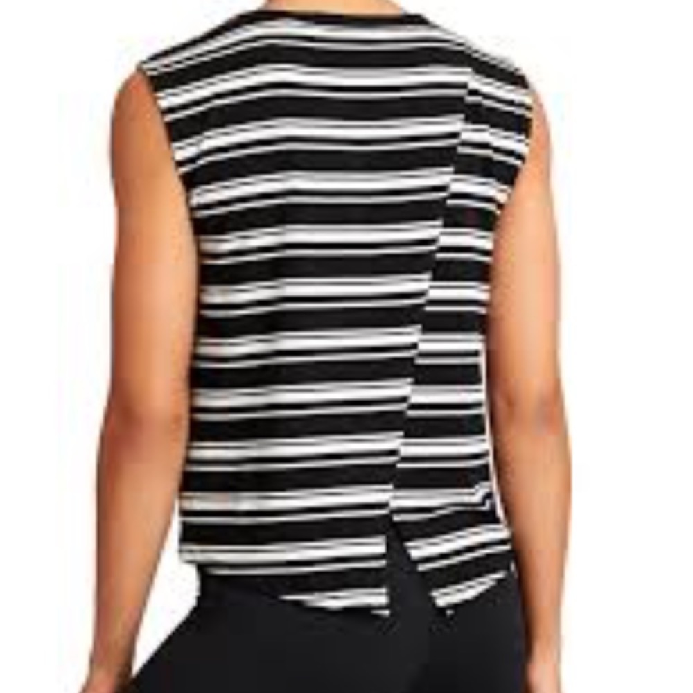 Athleta striped Serenity Muscle Tee