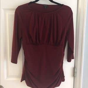 Ann Taylor keyhole neck top, sz Large, excellent