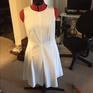 NWOT White denim dress - classic with a twist!