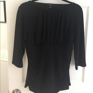 Black Ann Taylor keyhole top, sz Large, perfect