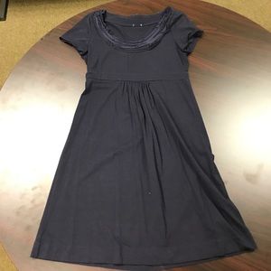 Medium Navy cotton short sleeve dress