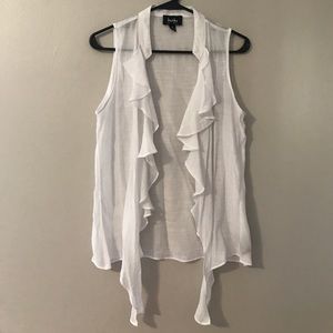 ~White flyaway vest~