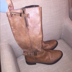 Tall brown boots