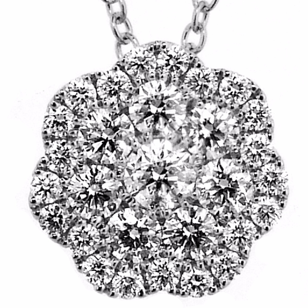 Diamond Pendant 14k white gold BEAUTIFUL!!!!!