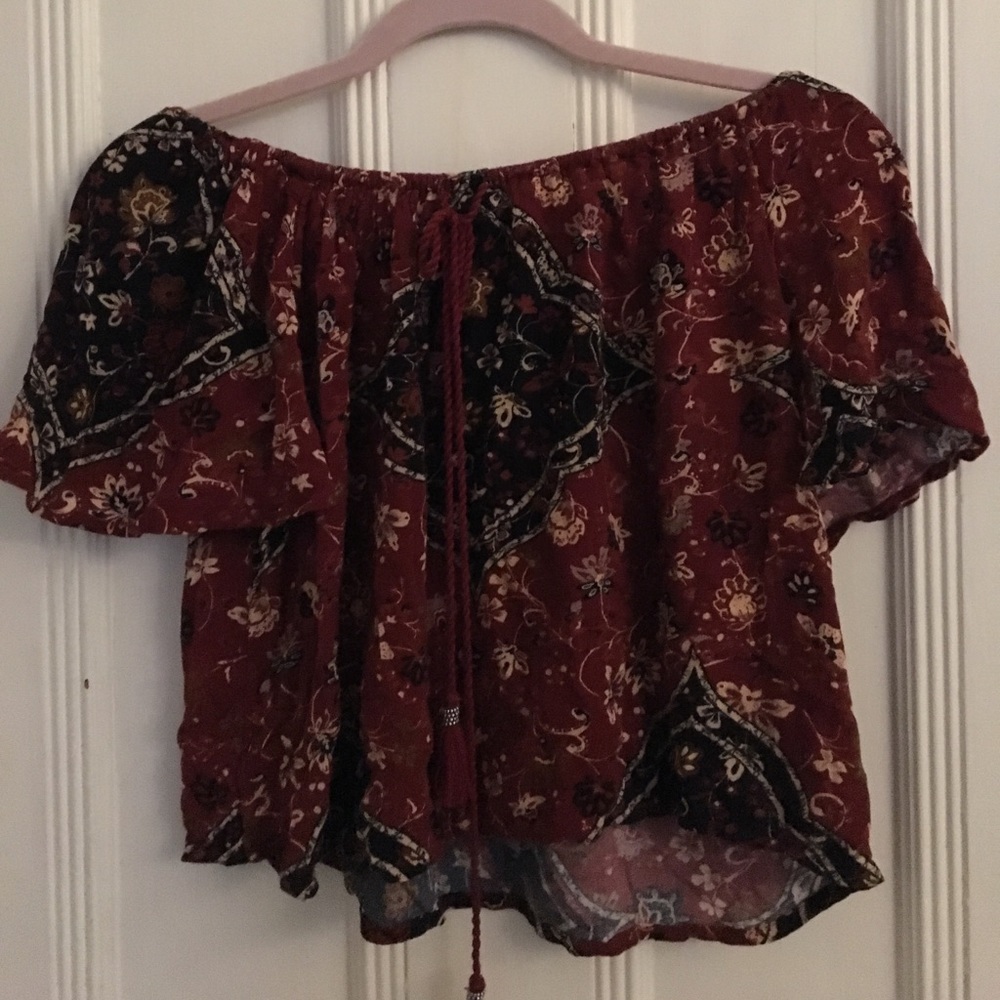 American eagle off the shoulder top!