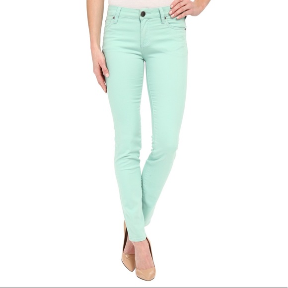 Kut from the Kloth Denim - Kut From The Kloth Diana Mint Green Skinny Jeans