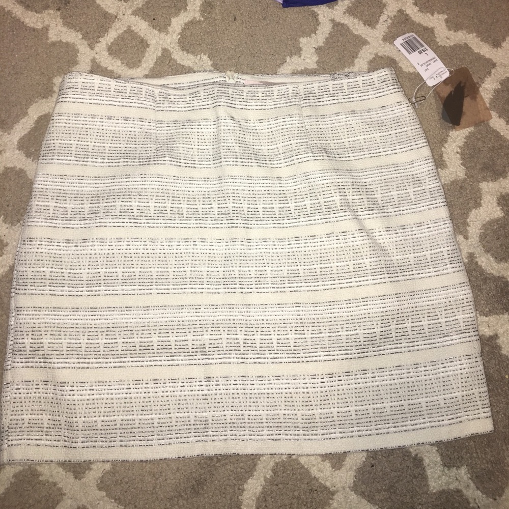 F21 Patterned Metallic Skirt