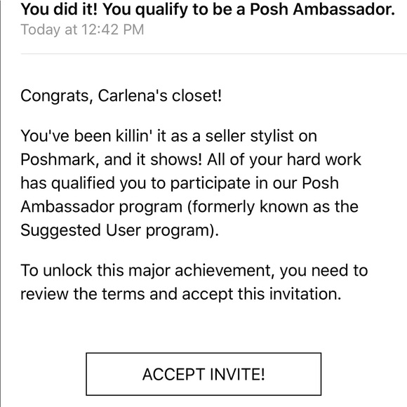 Posh Ambassador Status - Picture 1 of 1