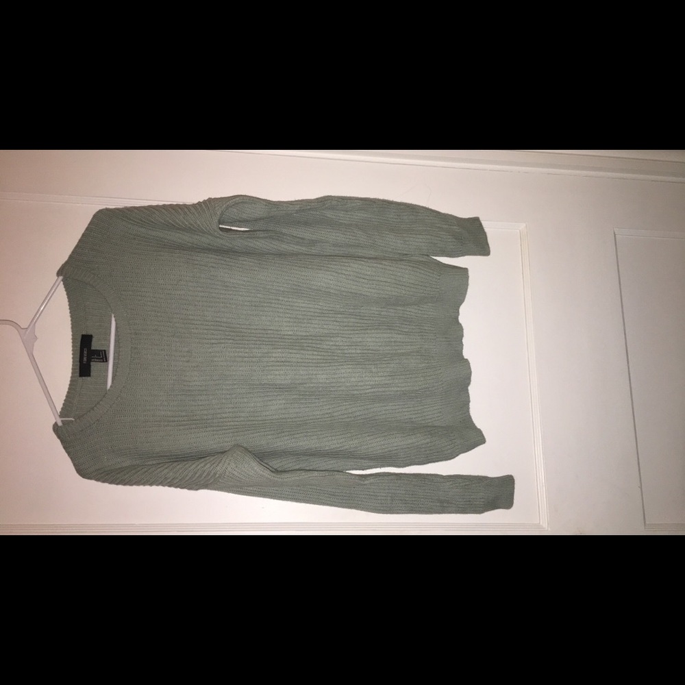 Forever 21 Slouchy Green Sweater